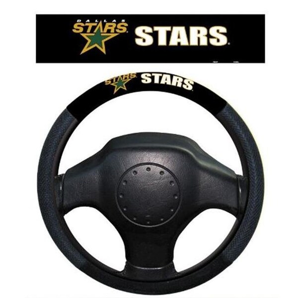 Fremont Die Inc Fremont Die 88515 Dallas Stars Poly-Suede Steering Wheel Cover 88515 - main